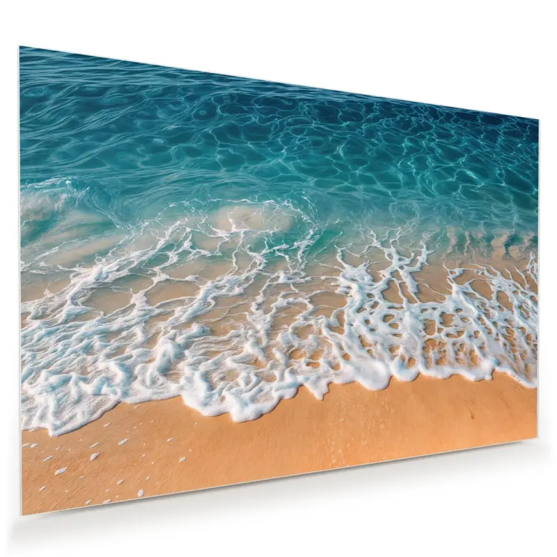 Wandbild - Strand und Wellen 45 x 30 cm Neue Ware