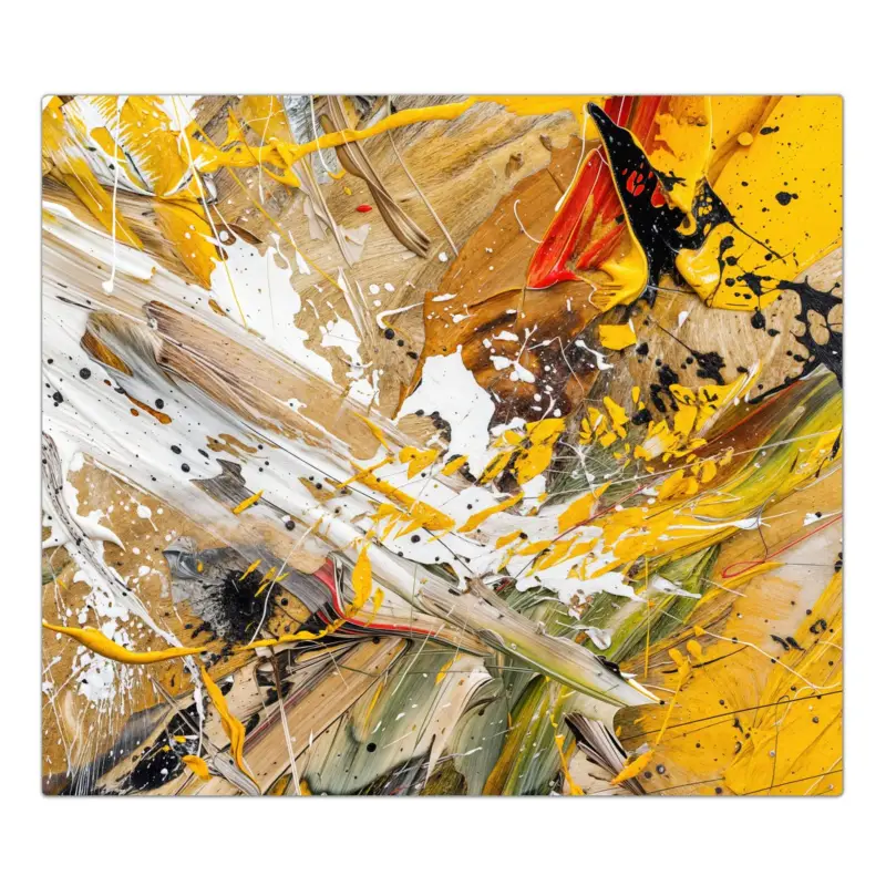 Saisonangebot Herdabdeckplatte Abstrakte Malerei 2-Teilig (60x52cm)