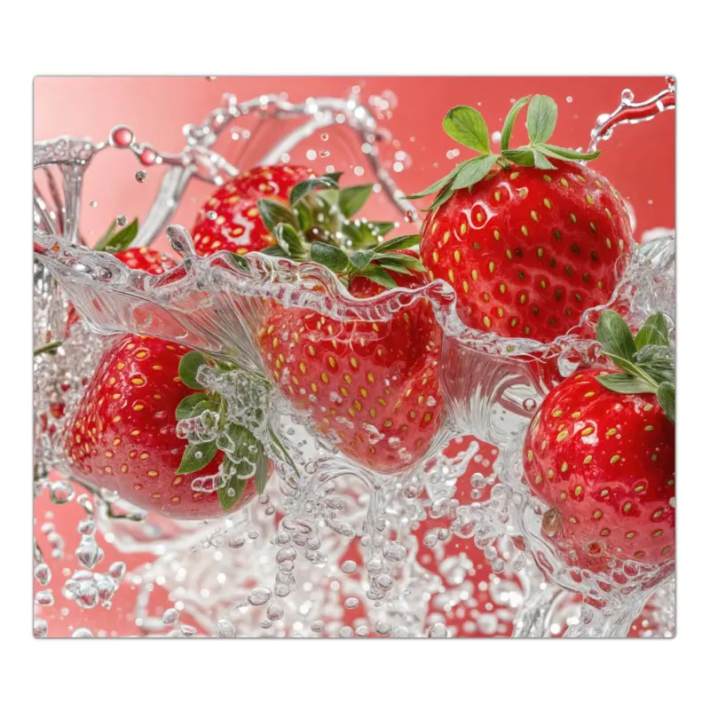 Beliebt Herdabdeckplatte Erdbeerspritzer 2-Teilig (60x52cm)