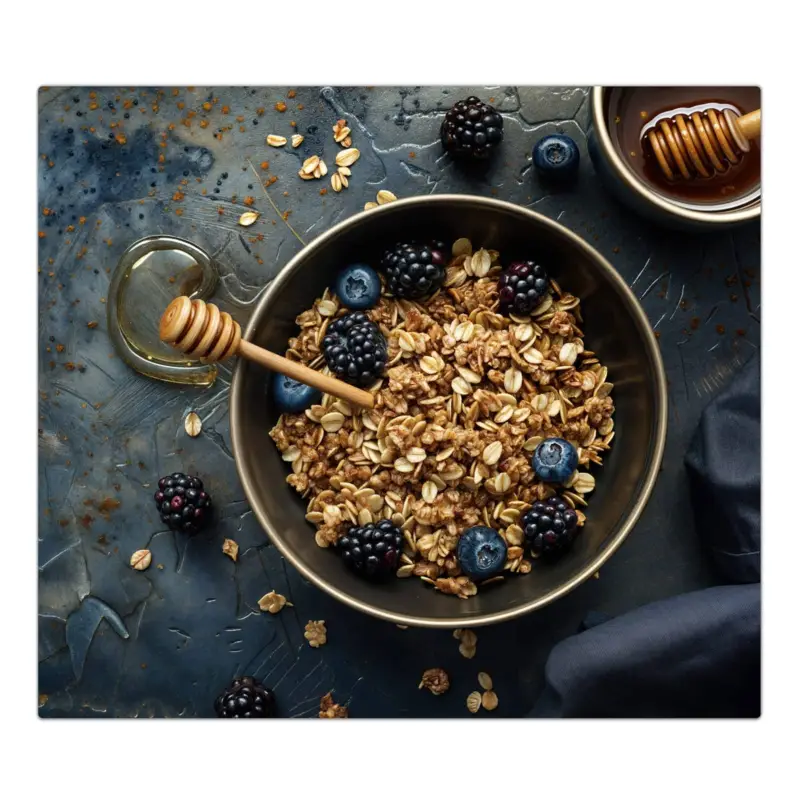 Herdabdeckplatte Müsli mit Beeren 1-Teilig (60x52cm) Knallerangebot