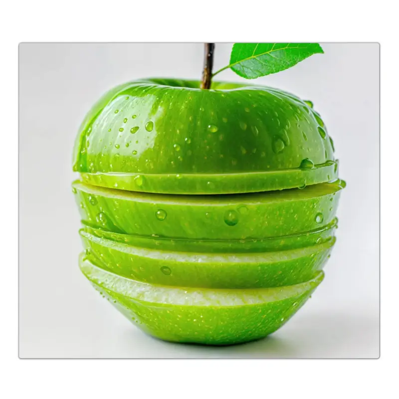 Garantierte Lieferung Herdabdeckplatte Geschnittener Apfel 2-Teilig (60x52cm)