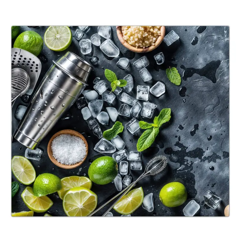 Sichere Zahlung Herdabdeckplatte Cocktail Zutaten 1-Teilig (60x52cm)