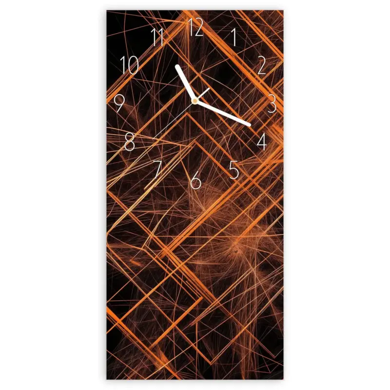 Angebot Wanduhr Hochformat - Geometrisches Muster Elegant