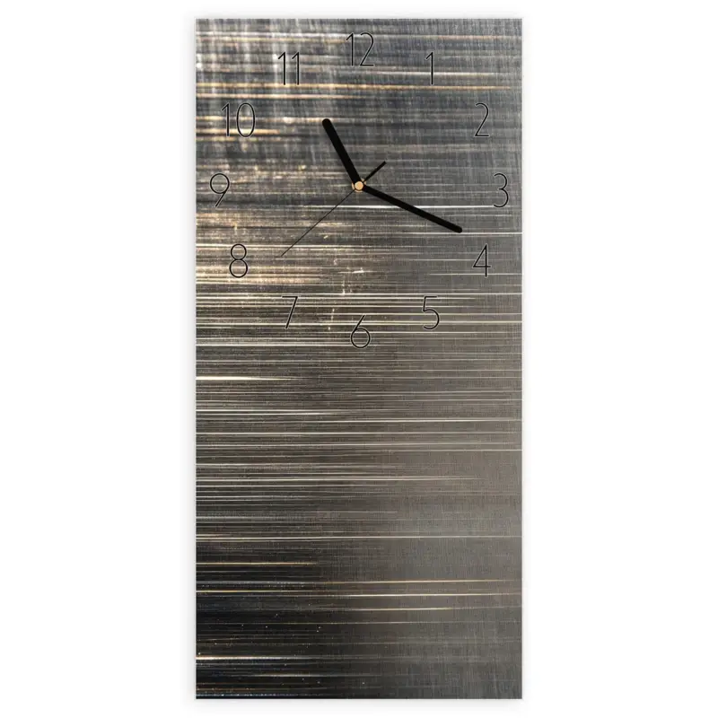 Sale Wanduhr Hochformat - Gekratzte Textur Elegant