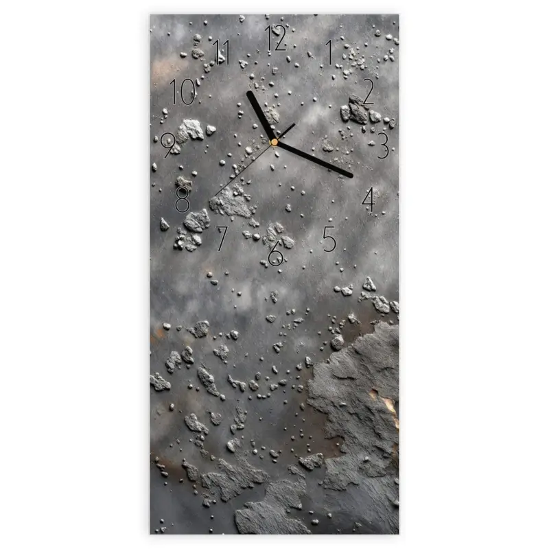 Wanduhr Hochformat - Verwitterte Oberfläche Elegant Preisknaller