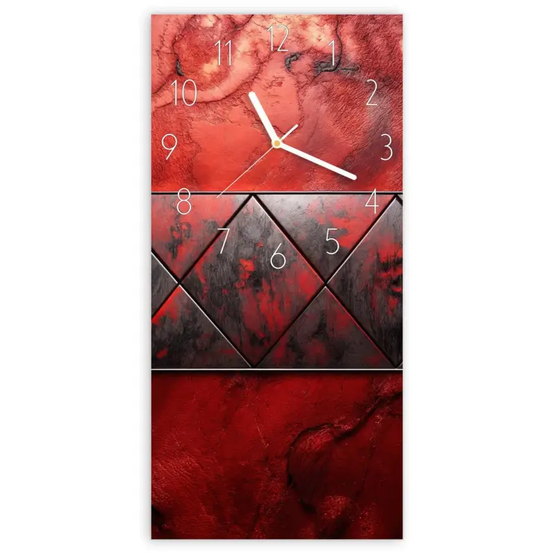 Wanduhr Hochformat - Dunkle Muster Wand Elegant Billig