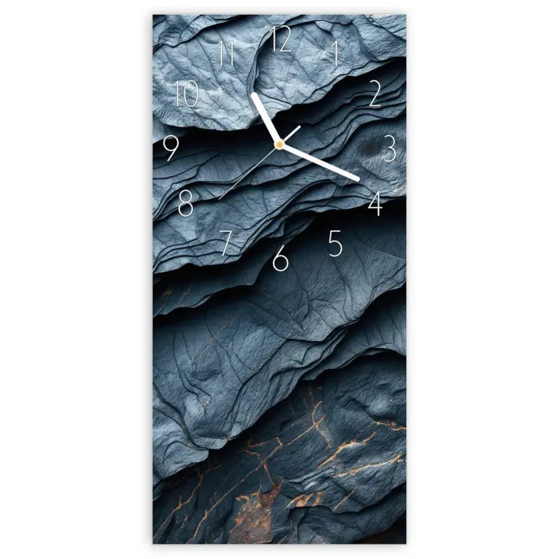 Wanduhr Hochformat - Gefaltete Texturen Elegant Schnäppchen