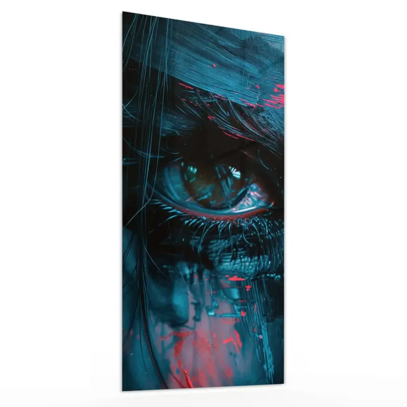 Abverkauf Wandbild Hochformat - Kunstvolle Augen 30 x 60 cm