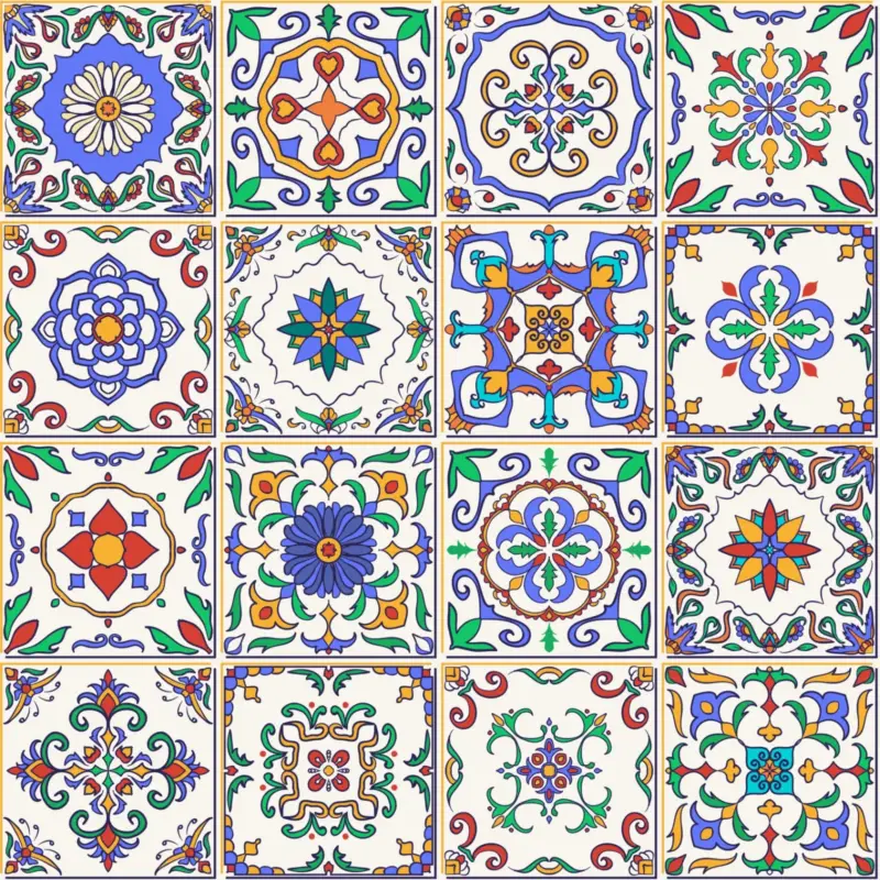 Aktuell Küchenrückwand Bunte Patchwork Kacheln