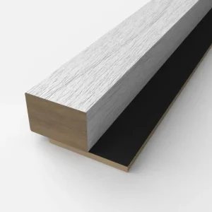 Abschluss für MDF Lamellen in Champagner Farbe Prestige Decor Solange Der Vorrat Reicht