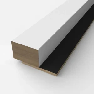 Preiswert Abschlussleiste für MDF Weiß Prestige Decor Lamellen