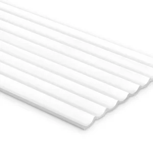 Markenware WP002TP Lamellenverkleidung Premium lackiert in weiß Lumio Mardom Decor