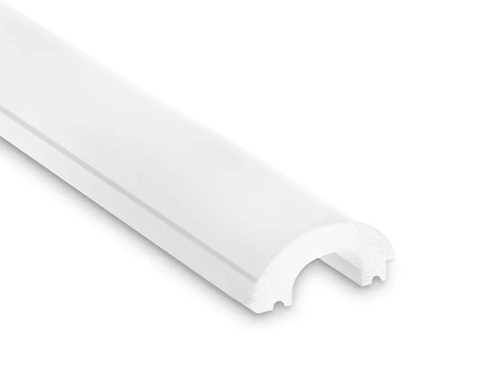 Knallerangebot Das linke Abschlusselement WP001LTP Lamellen weiß lackiert Duna 200 cm Mardom Decor