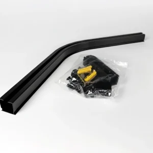 Bogen für schwarze Aluminiumschiene DSR 135 Grad mit Montageset – Vellano by Decor System Begrenztes Angebot