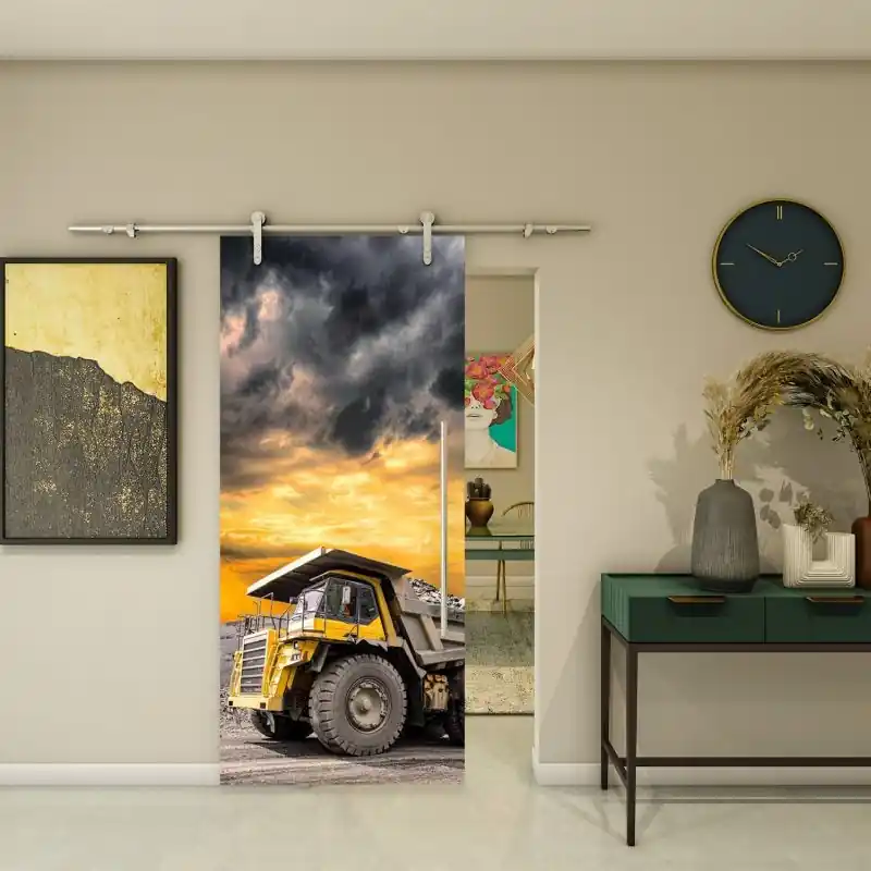 Neu Im Sortiment Glasschiebetür PIPE-LINE - Fotoprint Modell 260