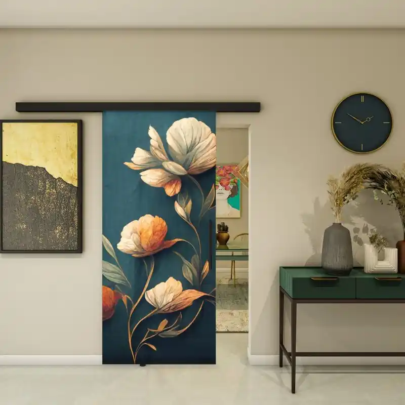 Neu Glasschiebetür BLACK-LINE - Fotoprint Modell 56