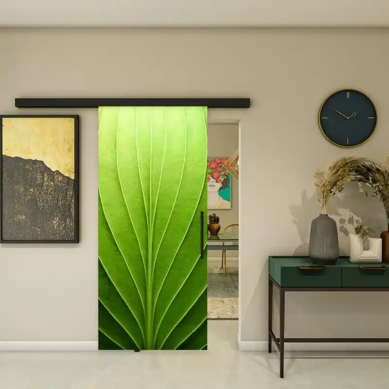 Glasschiebetür BLACK-LINE - Fotoprint Modell 65 Nur Für Kurze Zeit