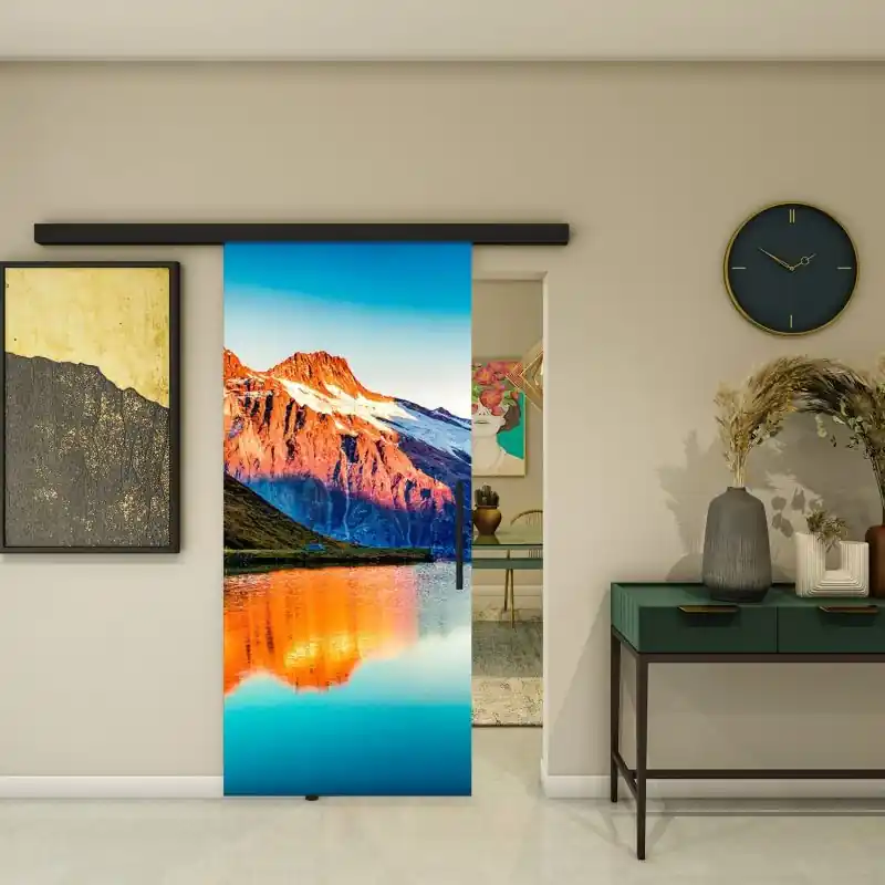 Neue Kollektion Glasschiebetür BLACK-LINE - Fotoprint Modell 179