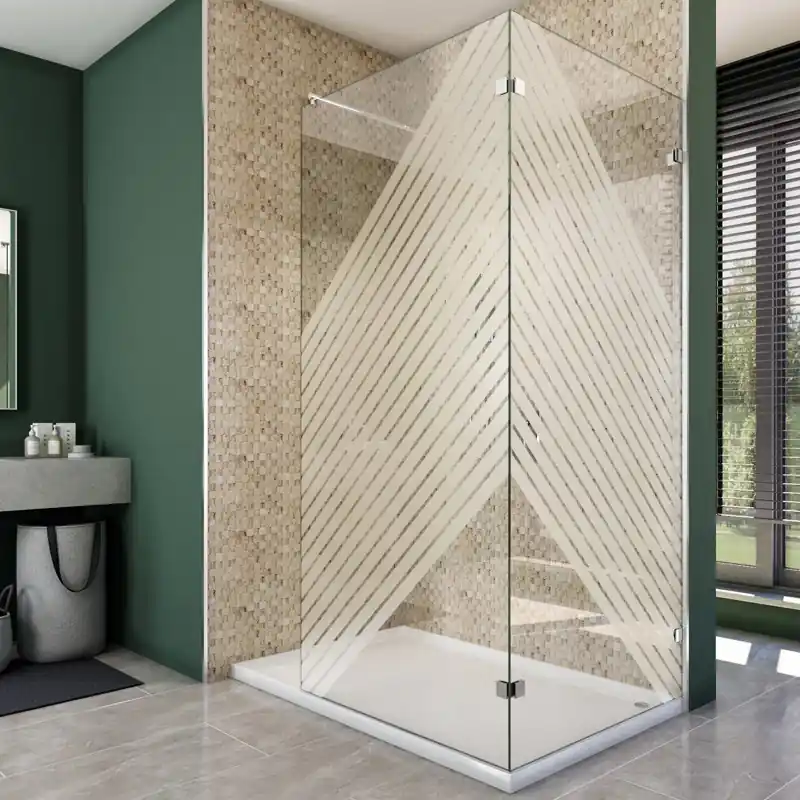 Walk In Dusche - Almada-05 - Duschwand - Chrom - Bevels Solange Der Vorrat Reicht