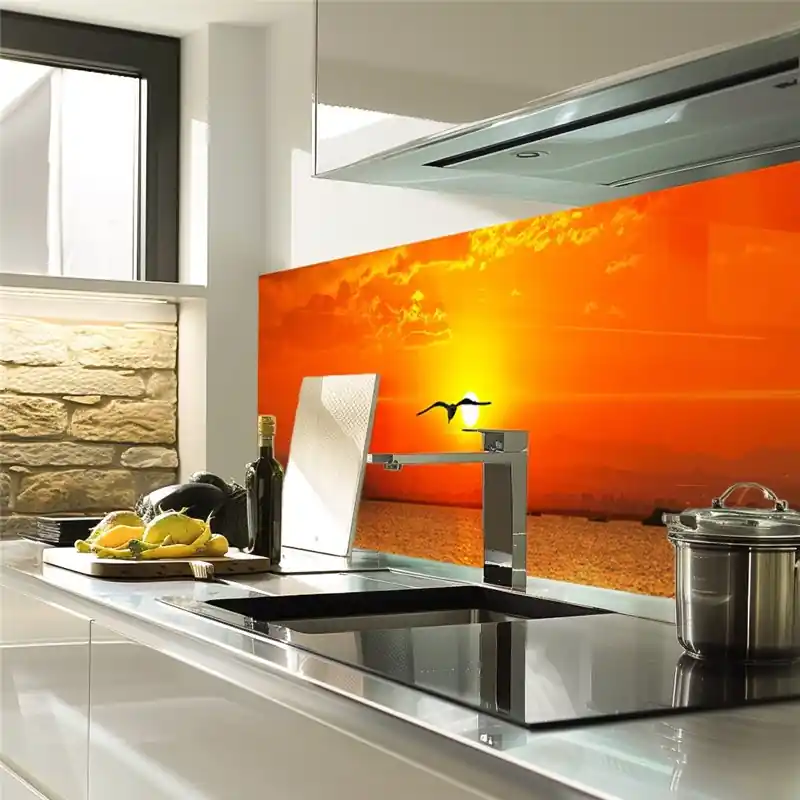 Markenprodukt Glas Küchenrückwand 6 mm ESG Motive KRWM-0340