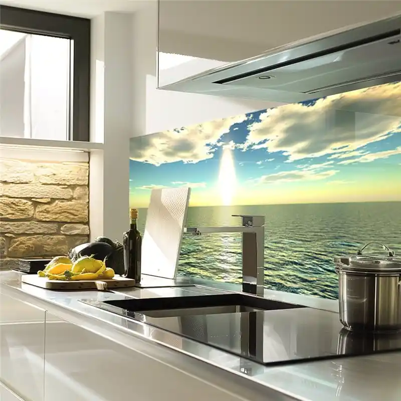 Ausverkauf Glas Küchenrückwand 6 mm ESG Motive KRWM-0352