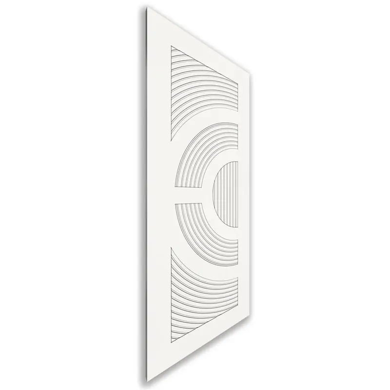 Holzschiebetür Nur Türblatt - Weiss Model 1051 Gratis Versand
