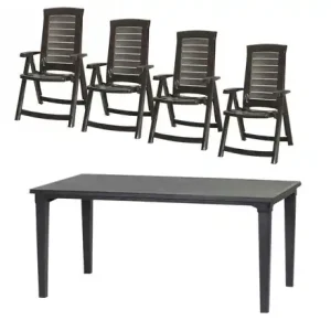 Siena Garden Gartenmöbel 5er-Set Aruba Kostenloser Rückversand