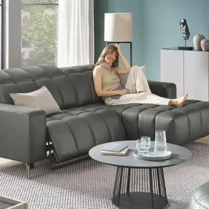 Primo Ecksofa mit Relaxfunktion Luzern Kostenloser Rückversand