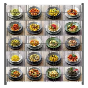 Top-Angebot Zaunsichtschutz Italienische Pasta Breite 200 cm x Höhe 140 cm