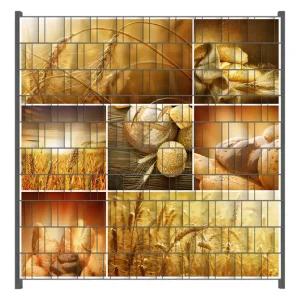 Kracherpreis Zaunsichtschutz Getreide und Brotsorten aus Weizen Breite 200 cm x Höhe 140 cm