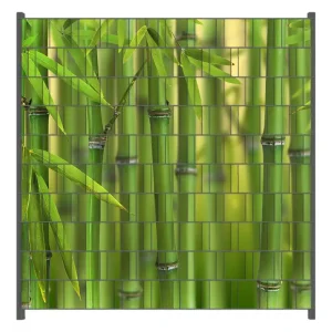 Aktuell Zaunsichtschutz Grüner Bambuswald Breite 200 cm x Höhe 180 cm