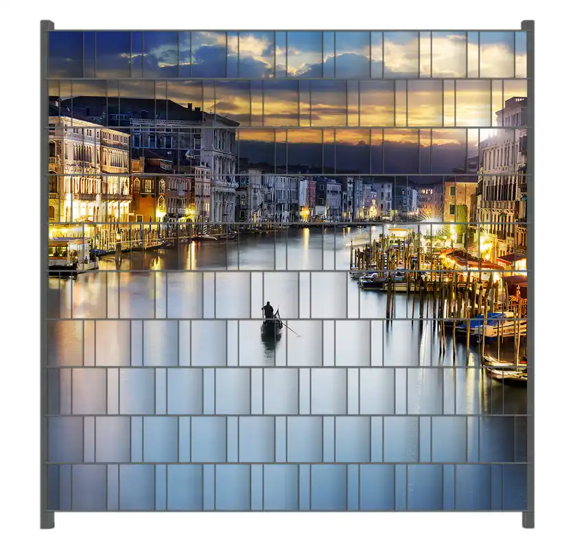 Jetzt Bestellen Zaunsichtschutz Canal Grande in Venedig am Abend mit untergehender Sonne Breite 200 cm x Höhe 140 cm