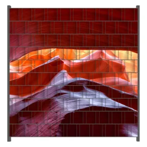 Expressversand Zaunsichtschutz Antelop Canyon USA Kalksandsteingebirge in leuchtenden Farben Breite 250 cm x Höhe 180 cm
