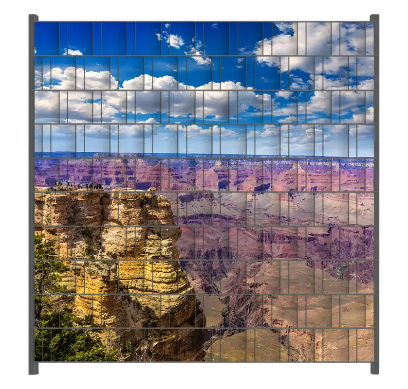 Knallerangebot Zaunsichtschutz Felsenschlucht im Grand Canyon Park Arizona Breite 200 cm x Höhe 200 cm