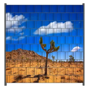 Preisreduziert Zaunsichtschutz Palmlilie im Nationalpark Yucca Valley Wüstenlandschaft Breite 200 cm x Höhe 180 cm