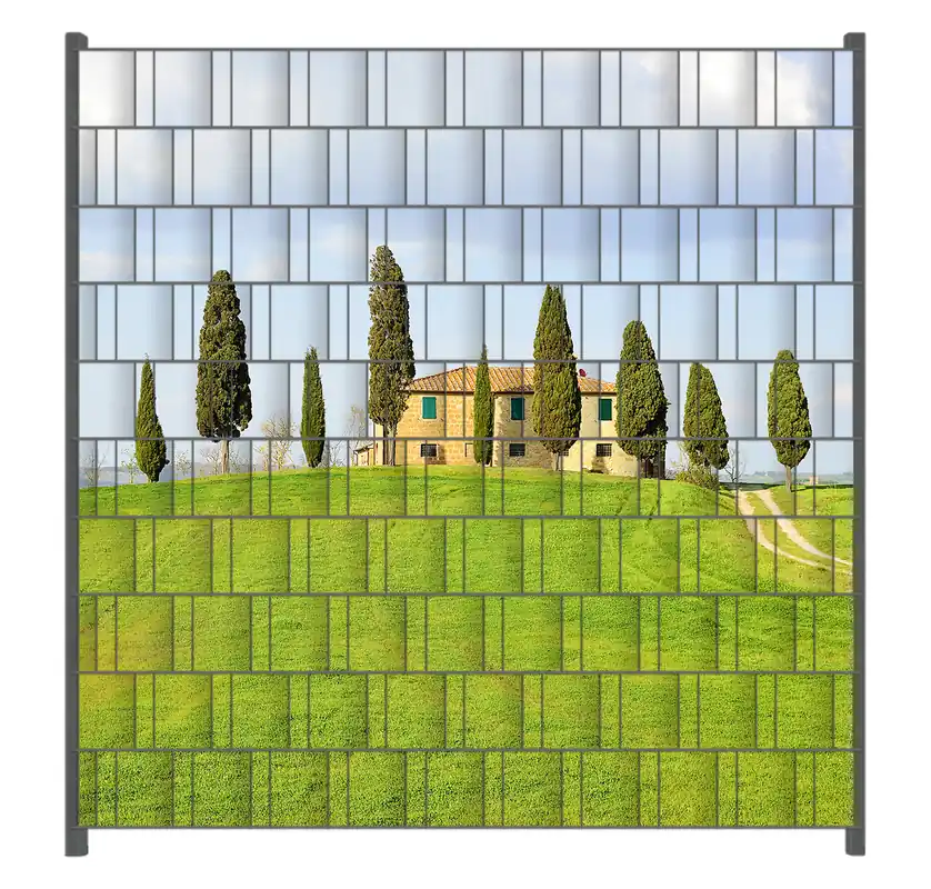 Saisonangebot Zaunsichtschutz Villa auf einem Hügel in der Toskana Breite 200 cm x Höhe 200 cm