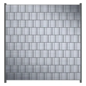 Geprüft Zaunsichtschutz Muster aus grauen Streifen - Schraffur Breite 250 cm x Höhe 140 cm