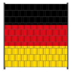 Jetzt Kaufen Zaunsichtschutz Deutsche Flagge Breite 200 cm x Höhe 200 cm
