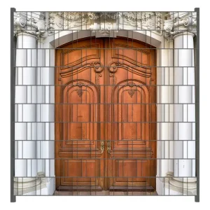Kracherpreis Zaunsichtschutz Alte hölzerne Pforte Breite 200 cm x Höhe 180 cm