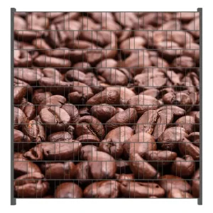 Billig Zaunsichtschutz Frisch geröstete Kaffeebohnen Breite 200 cm x Höhe 200 cm