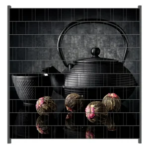 Neue Kollektion Zaunsichtschutz Japanisches Tee-Set Breite 200 cm x Höhe 180 cm