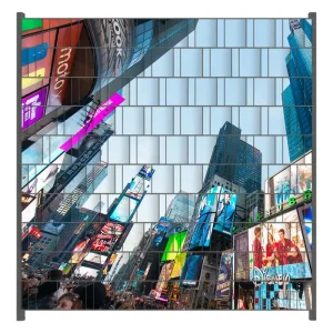 Direkt Vom Hersteller Zaunsichtschutz Times Square in New York Breite 200 cm x Höhe 180 cm