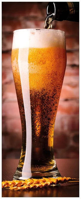 Echt Glasbild Frisches Pils 50 x 50 cm