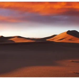 Glasbild Sahara Wüste II - Sanddünen im Sonnenuntergang 70 x 100 cm Bestseller