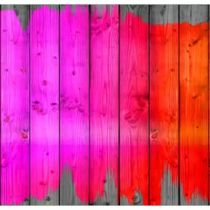 Glasbild Holzpaneel - Bemaltes buntes Holz 30 x 30 cm Highlight
