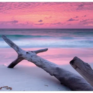 Glasbild Abendhimmel bei Sonnenuntergang 70 x 100 cm Kostenloser Rückversand