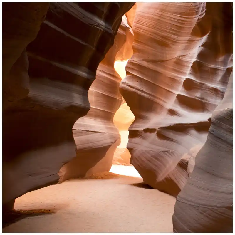 Glasbild Antelope Canyon Arizona USA 50 cm Durchmesser. rund Begrenztes Angebot