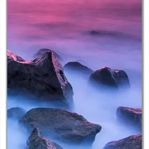 Top-Angebot Selbstklebende Türtapete Felsen im Meer bei Sonnenuntergang selbstklebende Folie, 93 x 205 cm