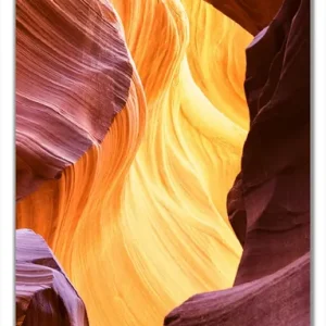 Kracherpreis Selbstklebende Türtapete Schlucht aus Sandstein in Arizona Antelope Canyon selbstklebende Folie mit Schutzlaminat, 93 x 205 cm
