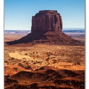 Selbstklebende Türtapete Monument Valley unter blauem Himmel selbstklebende Folie mit Schutzlaminat, 93 x 205 cm Finale Aktion
